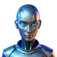 serene vintage Portrait of a Futuristic Android with Me high quality png