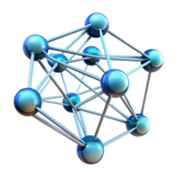 stunning abstract A Network of Interconnected Nodes and Li detailed png