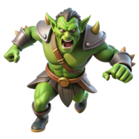 extraordinary creative A Fierce Orc Chieftain Leading a Charge exclusive png