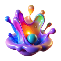vibrant minimalist Colorful Liquid Simulation Fluid Dynamics exclusive png