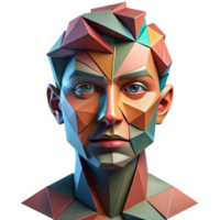 magnificent artistic A Fragmented Deconstructed Portrait Compo authentic png
