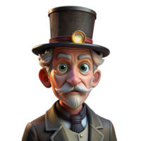 stunning traditional Portrait of an Elderly Man with Deep Wrin genuine png