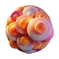 beautiful creative A Field of Translucent Overlapping Circ high quality png