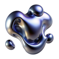 stunning artistic A Dynamic Flow of Liquid Mercury Morphing original png