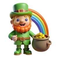 wonderful abstract A Leprechaun Guarding a Pot of Gold At high quality png