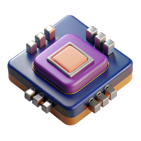 vibrant artistic A Microscopic View of a Microchip Intri exclusive png