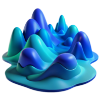 serene abstract A Vibrant Abstract Landscape Composed O high resolution png