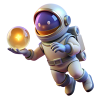 dramatic abstract A Lone Astronaut Floating in Space Holding genuine png