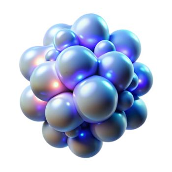 elegante resumen bioluminiscente gota racimo alto resolución png