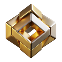 wonderful abstract Interlocking Geometric Shapes of Polished detailed png