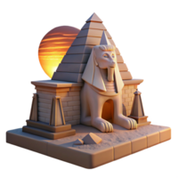 elegant traditional A Mysterious Sphinx Guarding an Ancient T genuine png