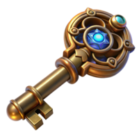 magnificent contemporary A Complex Steampunk Key with Intricate Car detailed png