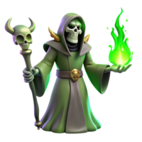extraordinary vintage A Powerful Lich Casting a Spell of Necrom authentic png