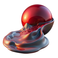 magnificent artistic A Flowing River of Liquid Mercury Reflec exclusive png
