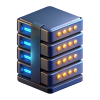 impressive modern Server Rack Lights and Fans Running authentic png