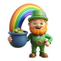 extraordinary minimalist A Leprechaun Guarding a Pot of Gold At high quality png