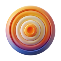 impressive creative A Series of Concentric Circles Radiating professional png