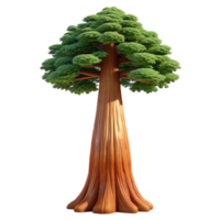 beautiful classic Giant Sequoia Tree Detailed Bark Texture png