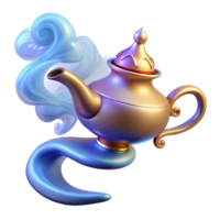 dramatic abstract A Powerful Djinn Emerging from a Magic Lam original png