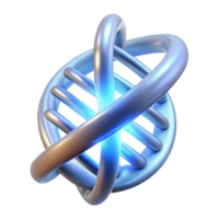 beautiful abstract A Dna Double Helix Rotating Slowly Glow high resolution png
