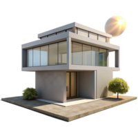beautiful abstract Modernist House Minimalist Design Concre detailed png