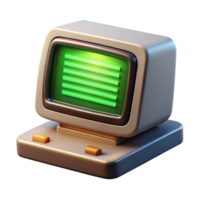 stunning creative A Vintage Computer Terminal Displaying L professional png