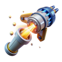 vibrant rustic A Futuristic Weapon Firing a Beam of Ene high resolution png