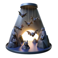 dramatic rustic Bat Colony Hanging Upside Down high quality png
