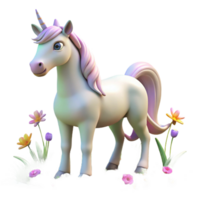 extraordinary abstract A Serene Unicorn Grazing in a Field of Wi original png