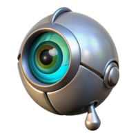 magnificent minimalist A Cyborg Eye Shedding a Single Tear of L high resolution png