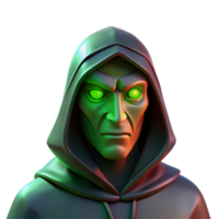 stunning creative Portrait of a Mysterious Figure Cloaked I detailed png