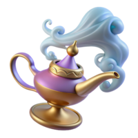 wonderful traditional A Powerful Djinn Emerging from a Magic Lam genuine png