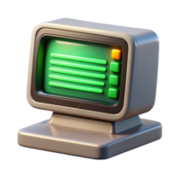extraordinary artistic A Vintage Computer Terminal Displaying L high quality png
