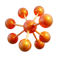 elegant traditional A Network of Interconnected Glowing Orbs original png