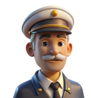 stunning rustic Portrait of a Sailor with a Weathered Fac high resolution png
