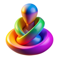 extraordinary creative Portrait of an Abstract Figure Composed O premium png