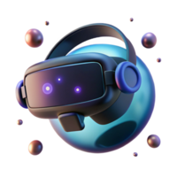 stunning modern A Virtual Reality Headset Floating in A exclusive png