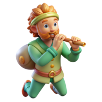 magnificent abstract A Whimsical Depiction of Pan Playing His original png