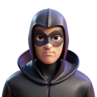 beautiful rustic Portrait of a Mysterious Masked Figure D high quality png
