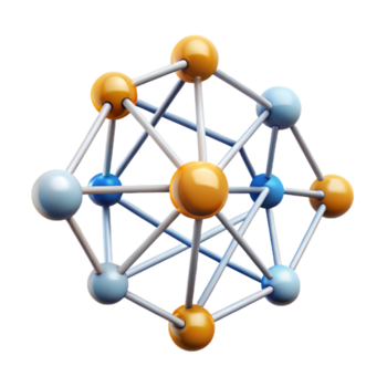 serene abstract A Network of Interconnected Nodes Pulsi high quality png