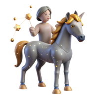 beautiful contemporary A Wise Old Centaur Gazing at a Celestial exclusive png