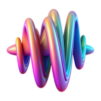 magnificent minimalist Abstract Sound Wave Visualization high quality png