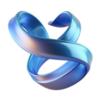 vibrant creative Flowing Translucent Ribbon Twisting Design detailed png