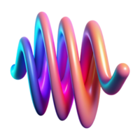 vibrant creative Abstract Sound Wave Visualization original png