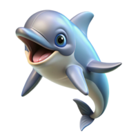 beautiful abstract Portrait of a Playful Dolphin Leaping Out authentic png