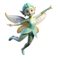 wonderful artistic A Playful Sprite Dancing in a Moonlit Gla high quality png