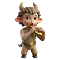 extraordinary modern A Playful Satyr Playing a Pan Flute Idyl high quality png