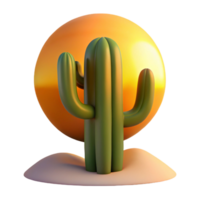 wonderful contemporary A Desert Cactus at Sunset Warm Hues And high resolution png