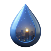 vibrant vintage A Single Perfectly Formed Raindrop on a W professional png