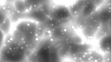 Blink dot plastic white bokeh lights against a black and white backdrop, ideal for use in graphic design projects. video
